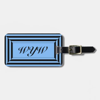 Chic Luggage/gift Tag_geometric _2 Luggage Tag by GiftMePlease at Zazzle