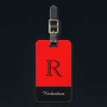 CHIC LUGGAGE TAG_BLACK/WHITE /RED LUGGAGE TAG<br><div class="desc">CHIC LUGGAGE TAG_BLACK/WHITE/RED INITIAL/NAME</div>