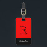 CHIC LUGGAGE TAG_BLACK/WHITE /RED TAG<br><div class="desc">CHIC LUGGAGE TAG_BLACK/WHITE/RED INITIAL/NAME</div>