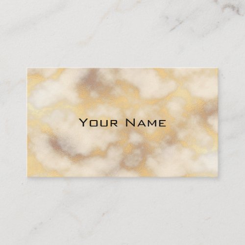 Chic Luxury Gray  Gold Marble Pattern Background Business Card