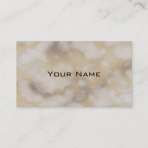 Chic Luxury Gray & Gold Marble Pattern Background Business Card