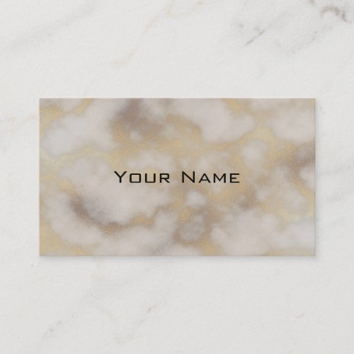 Chic Luxury Gray  Gold Marble Pattern Background Business Card