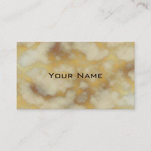 Chic Luxury Gray  Gold Marble Pattern Background Business Card