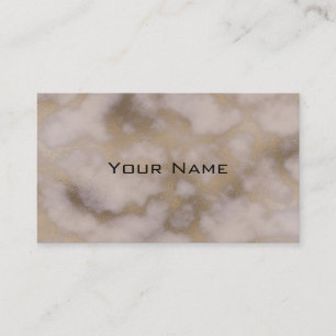 Chic Luxury Gray & Gold Marble Pattern Background Business Card