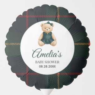 Chic Luxury Teddy Bear Baby Shower Balloon