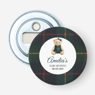 Chic Luxury Teddy Bear Baby Shower  Bottle Opener