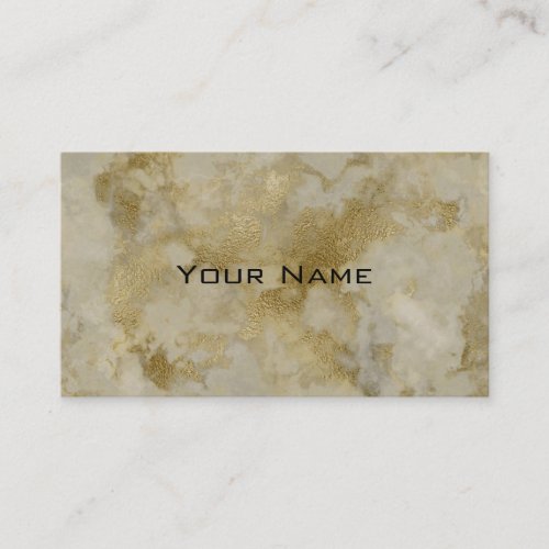 Chic Luxury Vintage Gold Marble Pattern Background Business Card