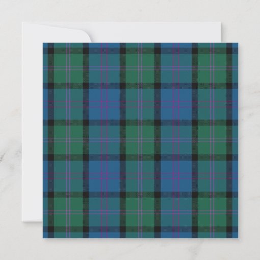 Chic MacThomas Tartan Plaid Heather Wedding Invitation Zazzle
