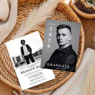 Chic Magazin  Senior Graduate, Modern Graduation Invitation