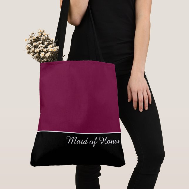 Chic Maid of Honor Tote Bag (Close Up)