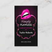 Chic Makeup Artist Business Card (Front)