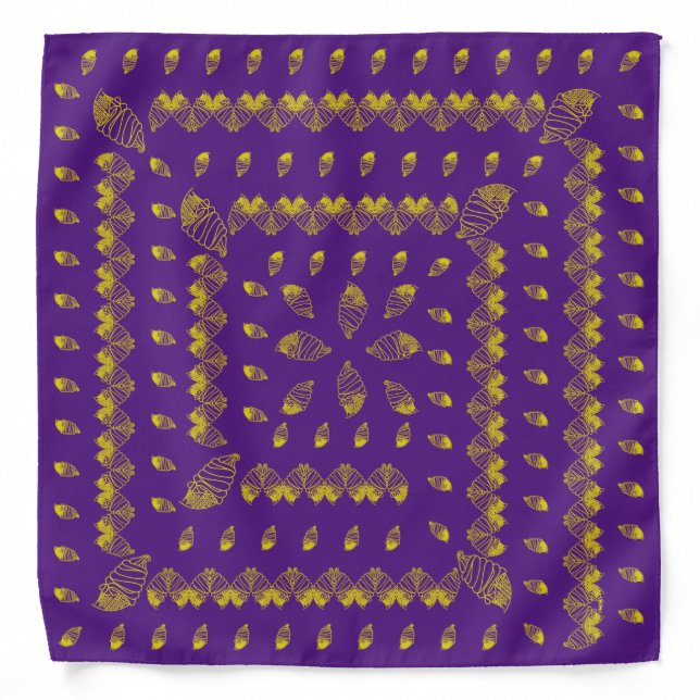 Chic Mango Ice Cream Cones Spiral  Bandana (Front)