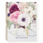 Chic Marble Feminine Pink Watercolor Floral