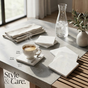 Chic Marble Finish Decorative Stone Coaster