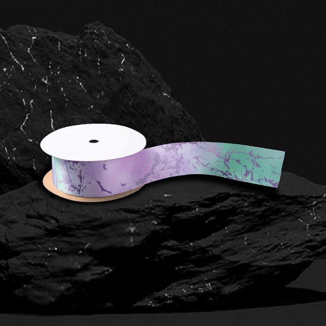 Chic Marble | Lavender Purple and Mint Green Satin Ribbon (Creator Uploaded)