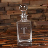 Chic Marble Tray with Decanter and Whiskey Glasse (Front)