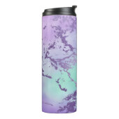 Chic Marble | Violet Lavender Purple Mint Green Thermal Tumbler (Rotated Left)