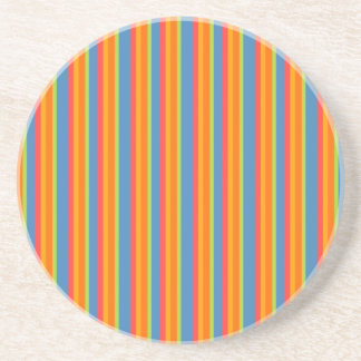 Chic Marigold Medley Striped Sandstone Coaster