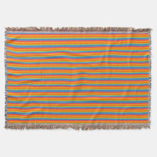 Chic Marigold Medley Striped Throw Blanket