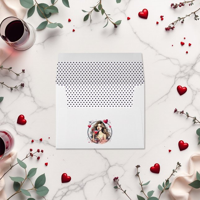 Chic Martini Drunk in Love Bridal Shower Envelope (Chic Martini Drunk in Love Bridal Shower Envelope)