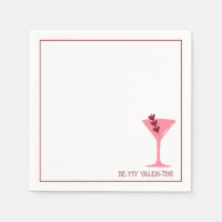 Chic Martini Valentine’s Day Pink & Red Cocktail