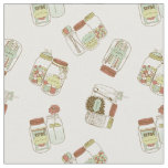 Chic mason jars design fabric