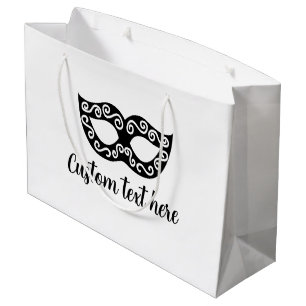 Chic masquerade party mask custom gift bag