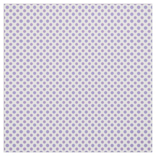 Chic Mauve on White Polka Dots Pattern Fabric