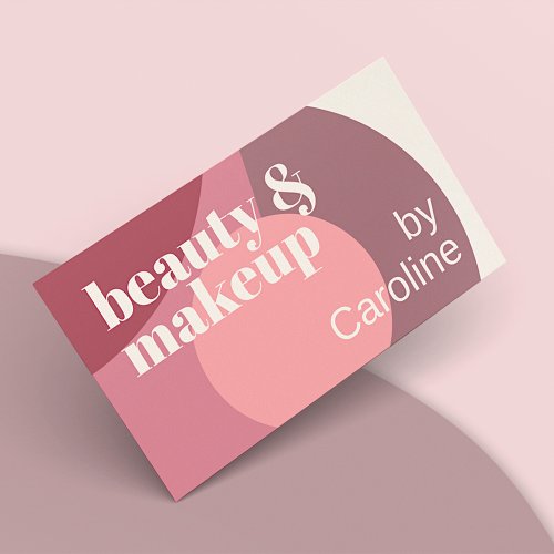 Chic Mauve Taupe Dusty Rose Blush Pink Art Pattern Business Card