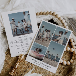 Chic Mele Kalikimaka Year In Review 5 Photo Holida Holiday Card