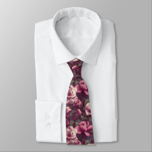 Chic Mens Fashion Gardenias Neck Tie
