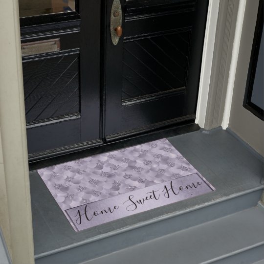 Chic Mermaid Decor Dusty Lavender Purple Pastel Doormat