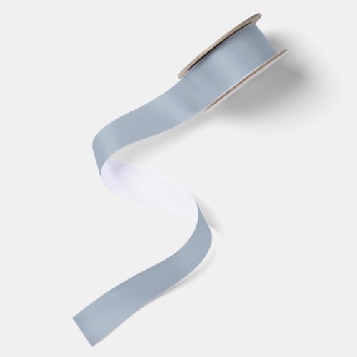 Chic Metallic Blue Wedding Satin Ribbon