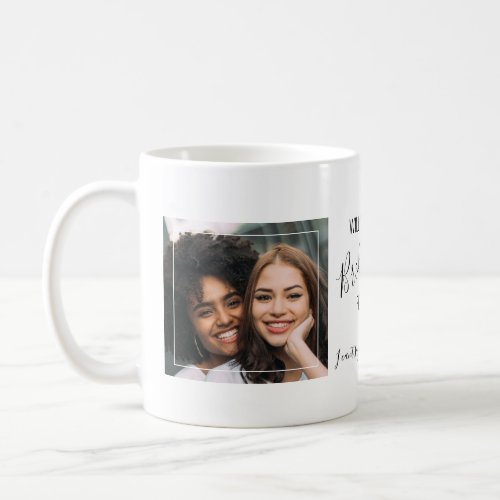 Chic Minimal Photo  Will You Be My Bridesmaid Coffee Mug