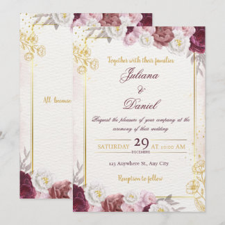 Chic Minimal Wedding Invitation