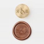 Chic Minimalist Ampersand Wedding Couple Initials Wax Seal Stamp<br><div class="desc">Embrace the art of sealing letters and invitations with your unique touch using this custom wax stamper. Featuring couple's initials or monograms placed on either side of a calligraphic ampersand. Whether sealing invitations or crafting heartfelt letters, this wax stamper is perfect to add that extra personal touch. Before using the...</div>