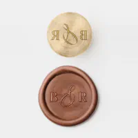 DIY Wax Seal Stamp Custom Design Two Initials With Date Replace Copper Head  Wax Seal Stamp Wedding Invitation Gifts With Handle
