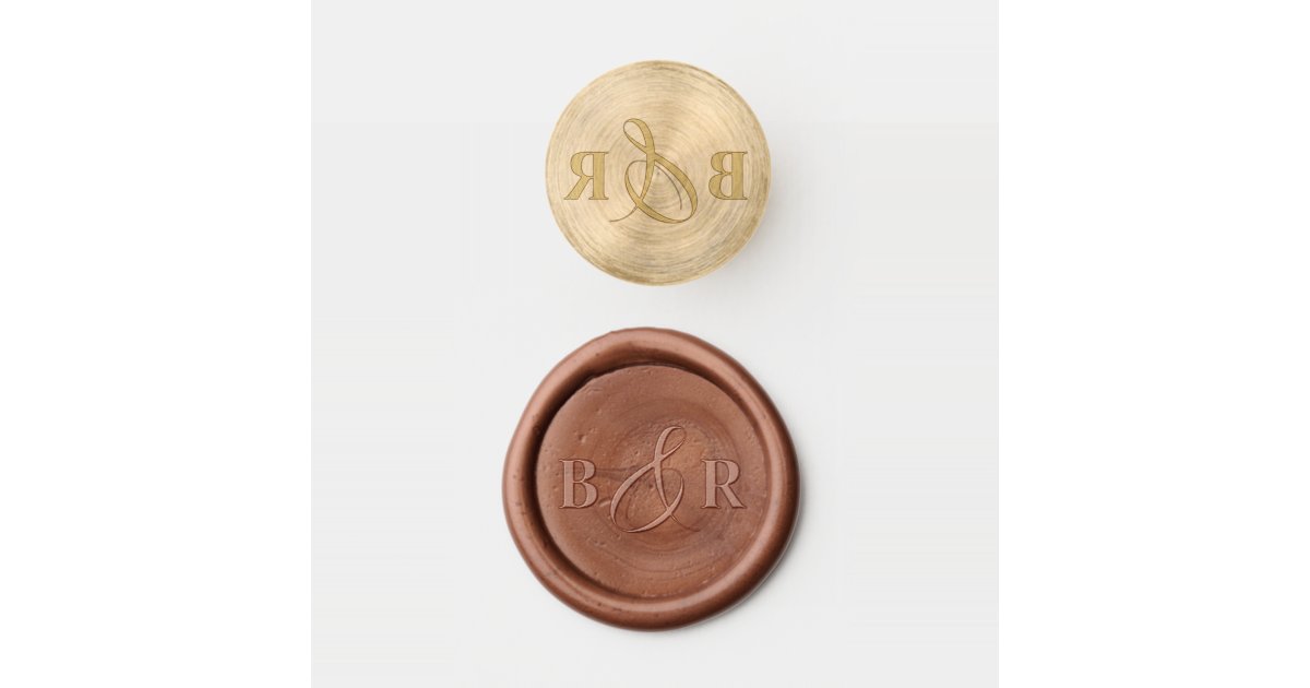 DIY Wax Seal Stamp Custom Design Two Initials With Date Replace Copper Head  Wax Seal Stamp Wedding Invitation Gifts With Handle