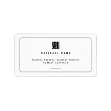 Chic Minimalist Business Logo White