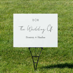 CHIC Minimalist Elegance Wedding Sign