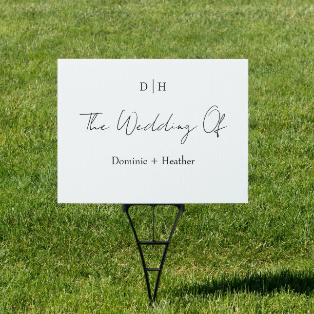 CHIC Minimalist Elegance Wedding Sign (Insitu)