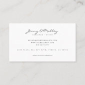 Chic Minimalist Fabric Background Business Card | Zazzle