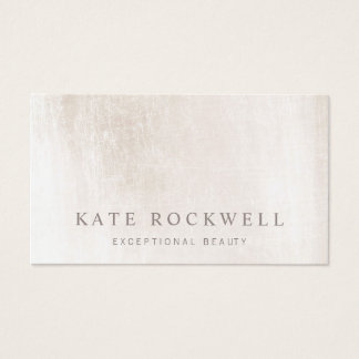 Chic Minimalist Ivory White Stone Business Card