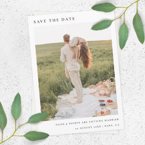Chic Minimalist | Modern Simple Photo Wedding Save The Date