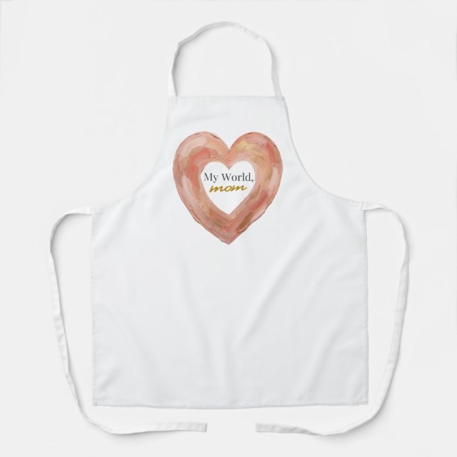 Chic Minimalist Mother's Day Apron (Front)
