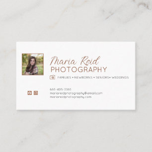 Chic, Minimalist Photography Business Card