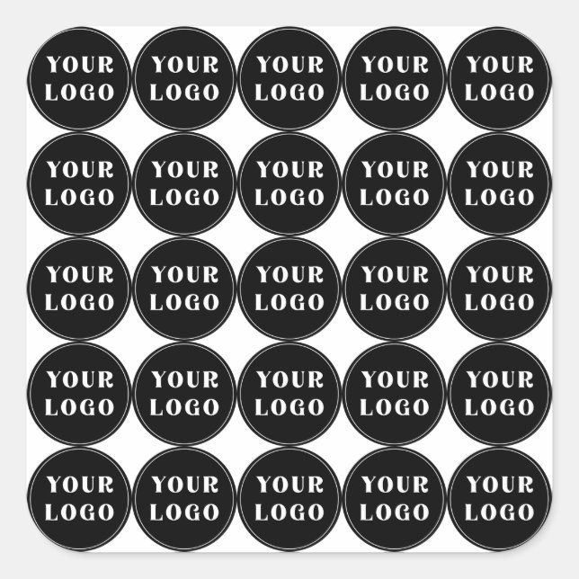 Chic, Minimalist, Stylish & Customizable Square Sticker (Front)