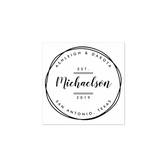 Chic Minimalist Typography Script Wedding Rubber Stamp Zazzle Chic Minimalist Typography Script Wedding Rubber Stamp