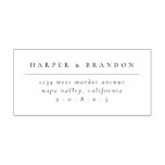 Chic Minimalist Typography Wedding Return Address Self-inking Stamp Chic Minimalist Typography Wedding Return Address Self-inking Stamp