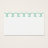 Chic Mint & Blush Pink Big Dots Monogrammed (Back)